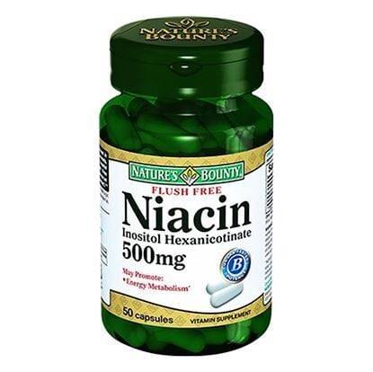 Nature's Bounty Flush Free Niacin 500 Mg 50 Kapsül