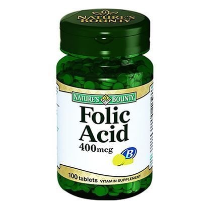 Nature's Bounty Folic Acid 400 Mcg 100 Tablet
