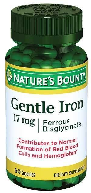 Nature's Bounty Gentle Iron 17mg 60 Kapsül