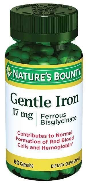 Nature's Bounty Gentle Iron 17mg 60 Kapsül