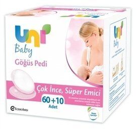 Uni Baby 60 + 10 Göğüs Pedi