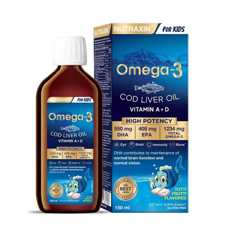 Nutraxin For Kids Omega-3 Balık Yağı 150 ml