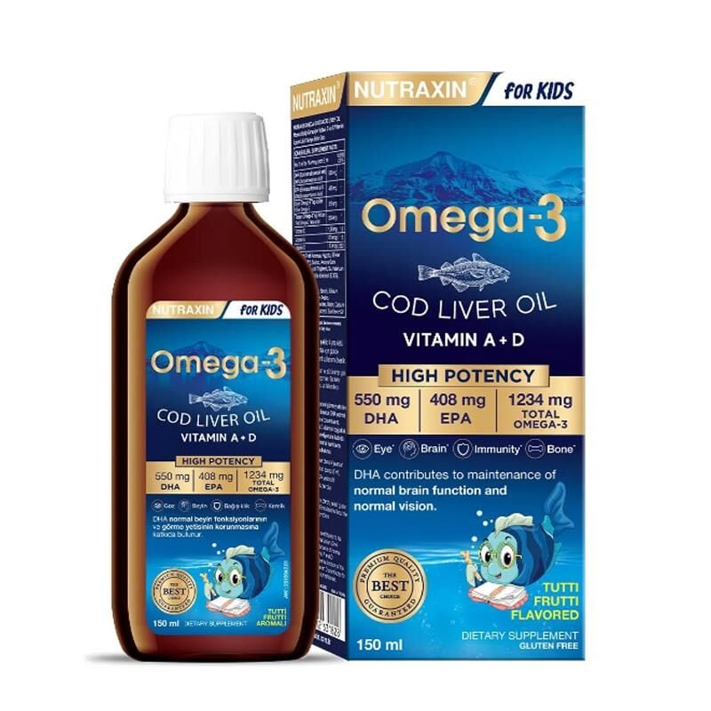 Nutraxin For Kids Omega-3 Balık Yağı 150 ml
