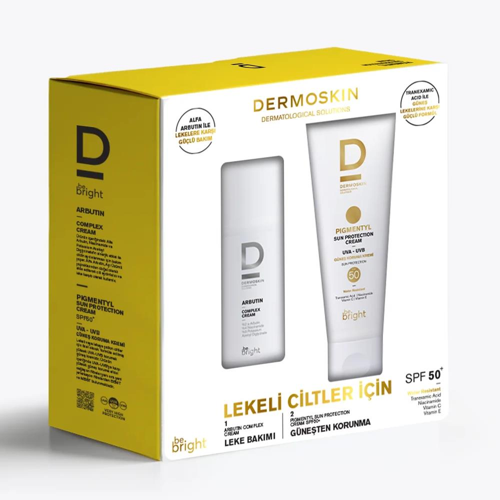 Dermoskin Be Bright Arbutin Complex Cream + Pigmentyl Sun Protection Cream SPF50