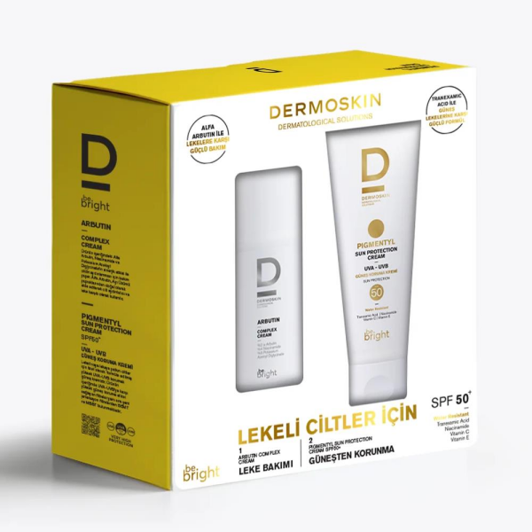 Dermoskin Be Bright Arbutin Complex Cream + Pigmentyl Sun Protection Cream SPF50
