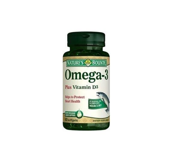 Nature's Bounty Omega 3 Plus Vitamin D3 60 Softjel Kapsül