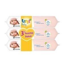 Uni Baby Cream Islak Bebek Havlusu 3 lü Avantaj Paket
