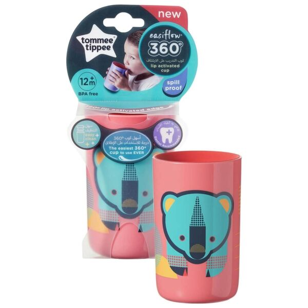 Tommee Tippee Kulpsuz Desenli 360 Derece Bardak 12m+