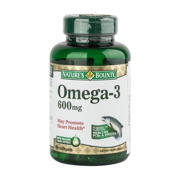 Nature's Bounty Omega-3 600mg 90 Softjel