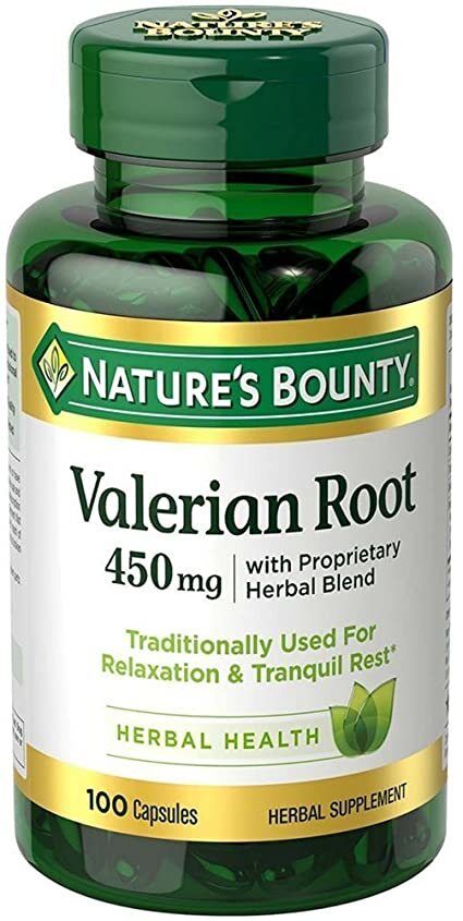 Nature's Bounty Valerian Root 450 mg 100 Kapsül