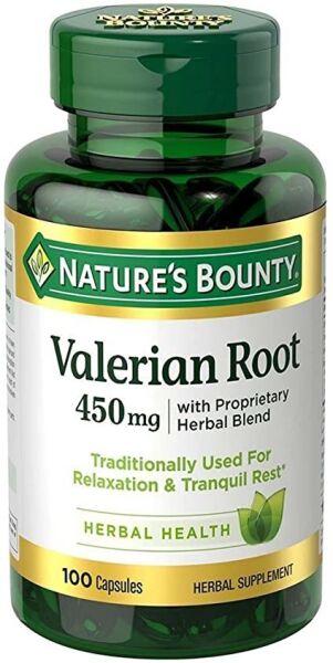 Nature's Bounty Valerian Root 450 mg 100 Kapsül