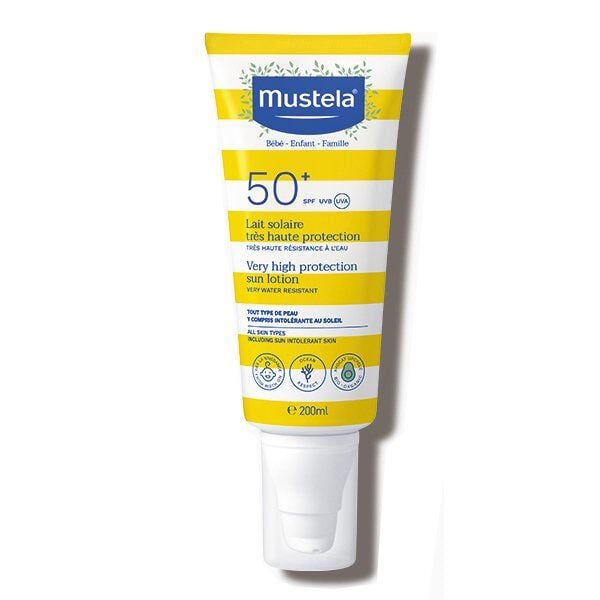 Mustela Protection Lotion Spf 50 200 ml Bebek Çocuk Güneş Losyonu