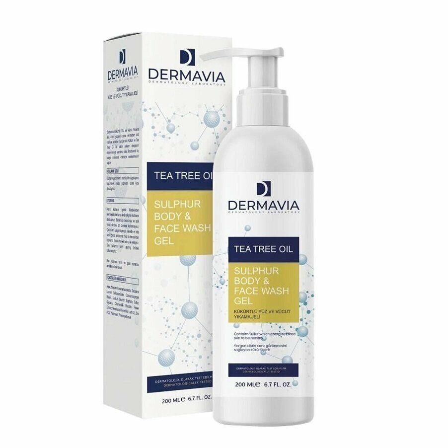 Dermavia Kükürtlü Yüz Ve Vücut Yıkama Jeli 200 Ml