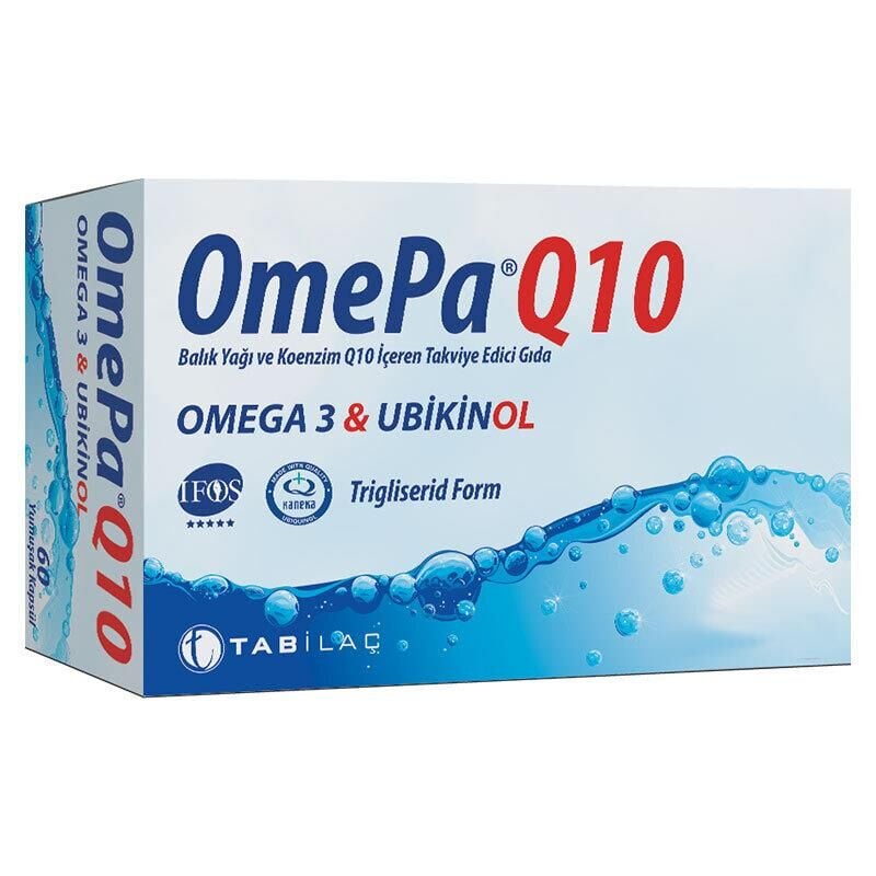 OmePa Q10 Omega 3 Ubiquinol 90 Kapsül