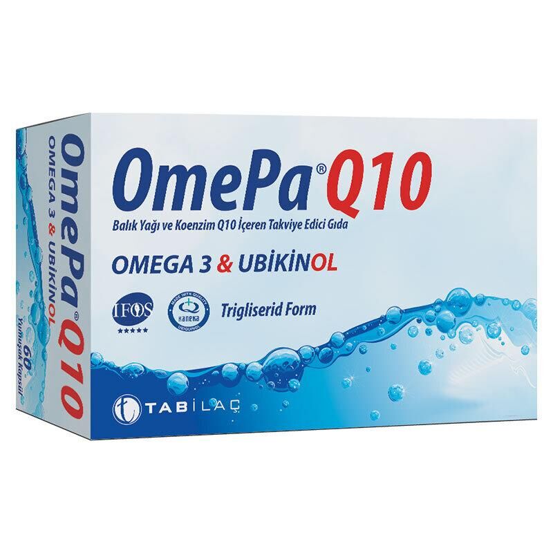 OmePa Q10 Omega 3 Ubiquinol 90 Kapsül