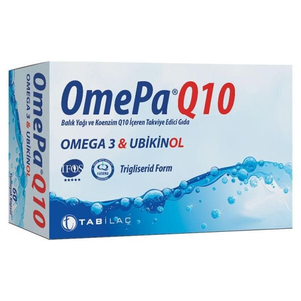 OmePa Q10 Omega 3 Ubiquinol 90 Kapsül