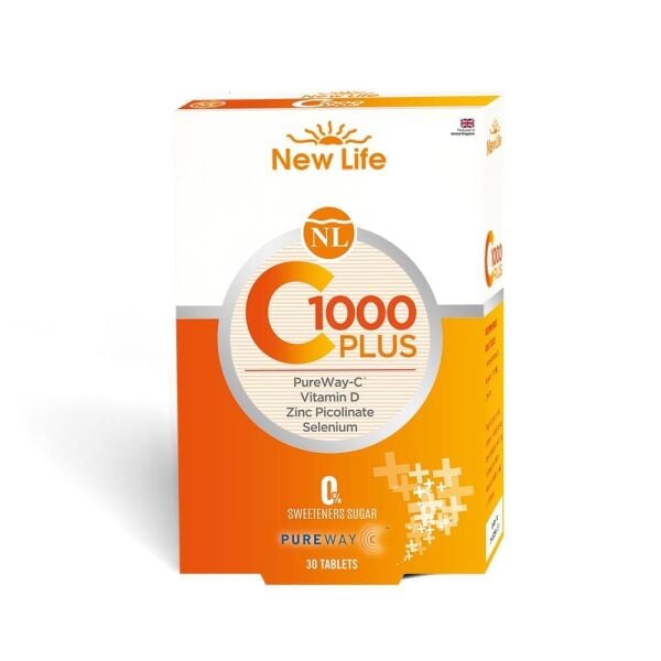 New Life C 1000 Plus 30 Tablet (Vitamin C, Vitamin D, Çinko ve Selenyum)