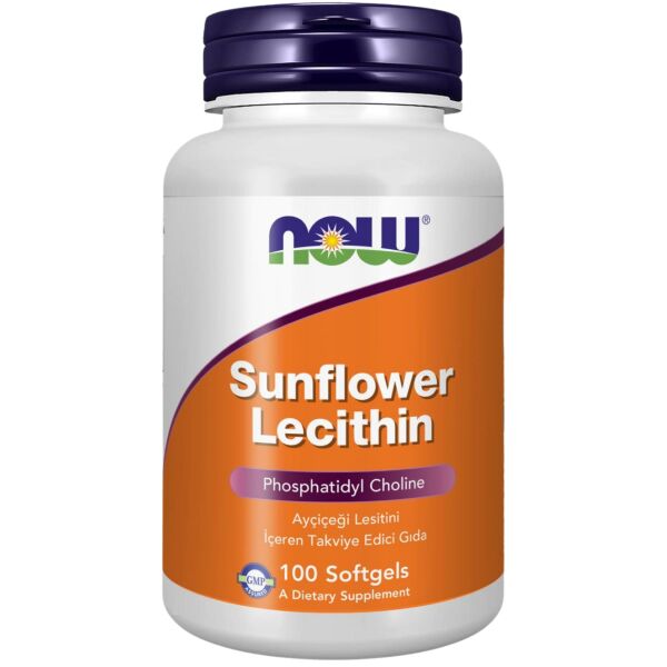 Now Sunflower Lecithin Ayçiçeği Lesitini İçeren Takviye Edici Gıda 100 Kapsül