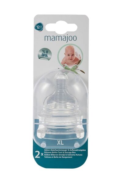 Mamajoo 2'li Silikon Biberon Emziği No:3