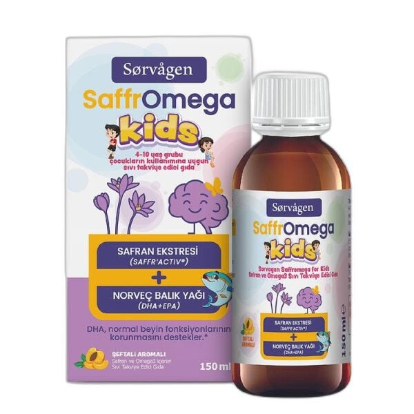 Sorvagen SaffrOmega Kids Sıvı Takviye Edici Gıda 150 ml