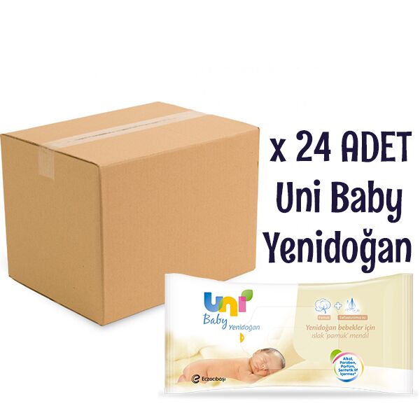 Uni Baby Yenidoğan Islak Mendil 24lü Jumbo Paket