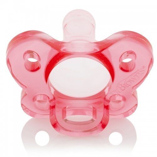 ​Dr. Browns Full Silikon Emzik 0m+ Pembe