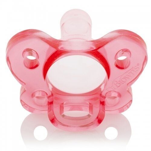 ​Dr. Browns Full Silikon Emzik 0m+ Pembe