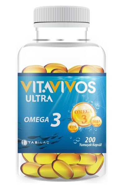 Vitavivos Omega 3, 200 Yumuşak Kapsül