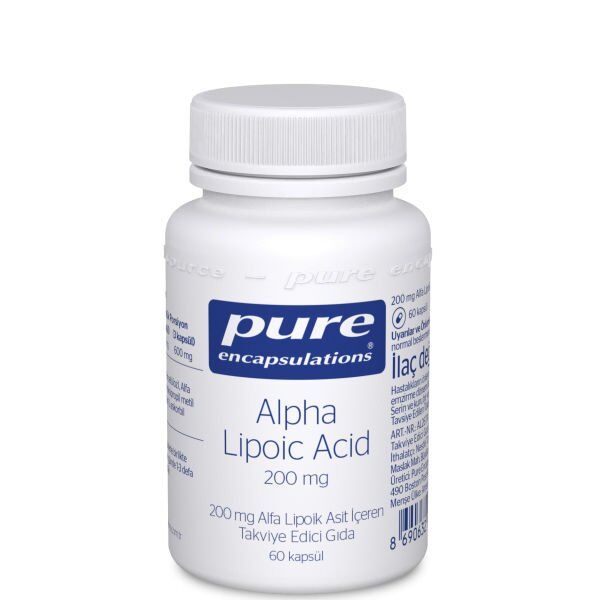 Pure Alpha Lipoic Acid 200mg 60 Kapsül