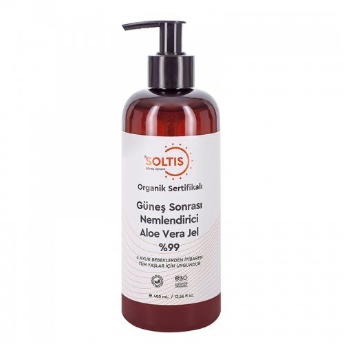 Soltis Organik Sertifikalı Güneş Sonrası Aloe Vera Jel 400 ml