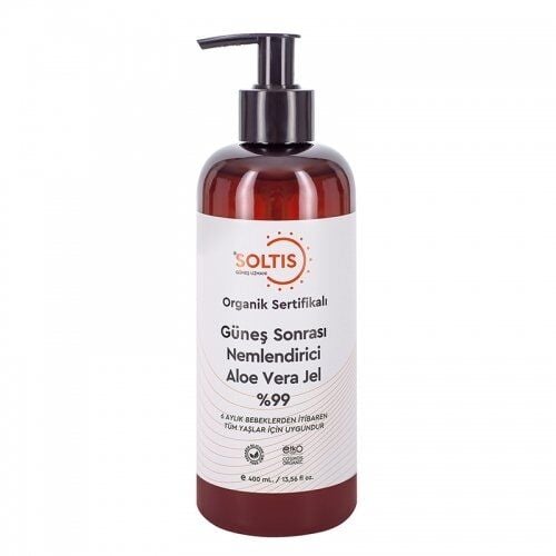 Soltis Organik Sertifikalı Güneş Sonrası Aloe Vera Jel 400 ml
