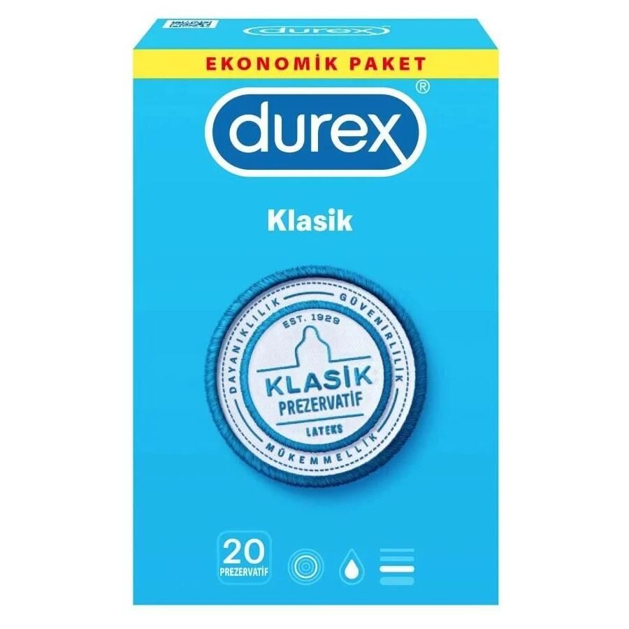 Durex Klasik 20 li Prezervatif