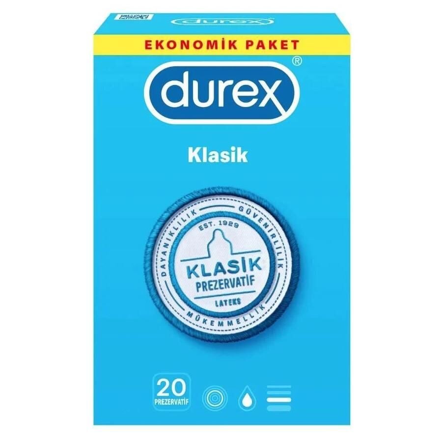 Durex Klasik 20 li Prezervatif