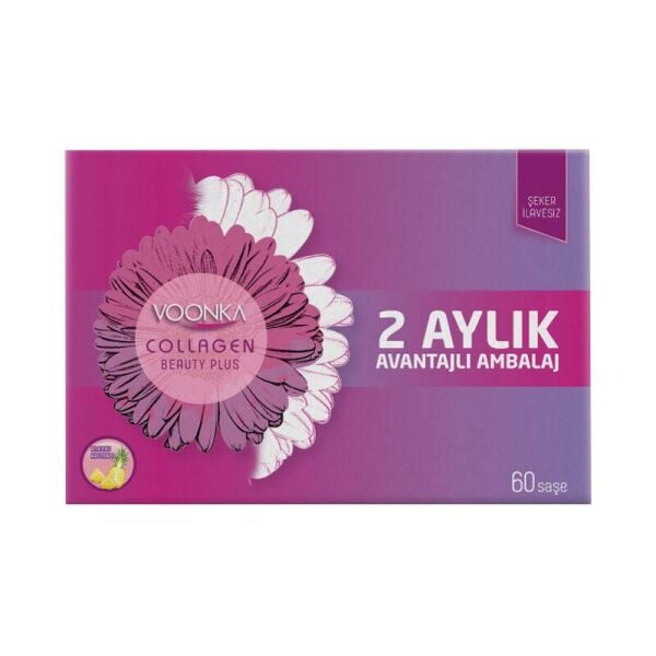 Voonka Collagen Beauty Plus Kollajen ve Hyaluronik Asit 60 Saşe