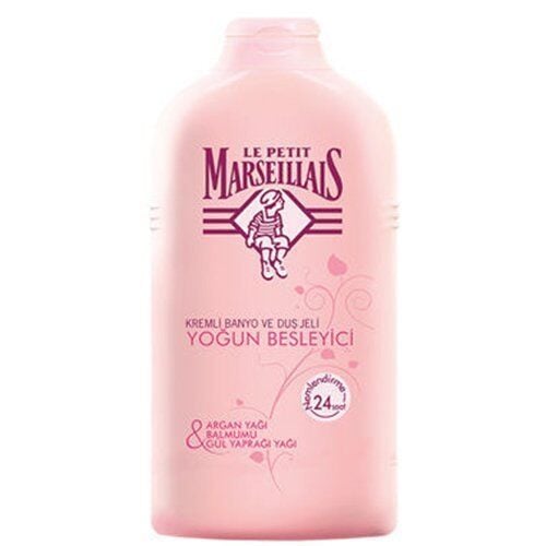 Le Petit Marseillais Yoğun Besleyici Kremli Banyo ve Duş Jeli Argan Yağı Balmumu ve Gül Yaprağı Yağı 250 ml