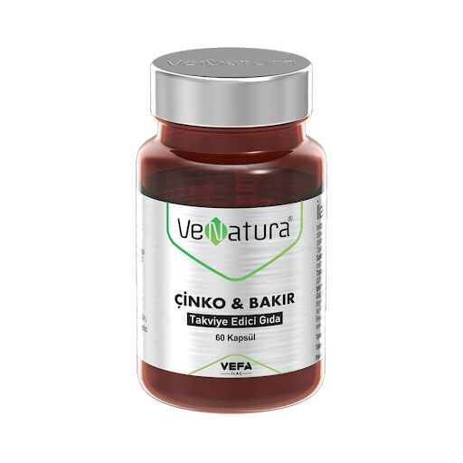 VeNatura Çinko & Bakır Takviye Edici Gıda 60 Kapsül