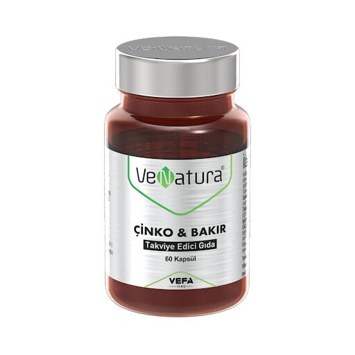 VeNatura Çinko & Bakır Takviye Edici Gıda 60 Kapsül