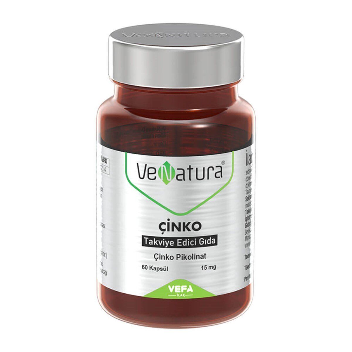 VeNatura Çinko 15 mg 60 Kapsül
