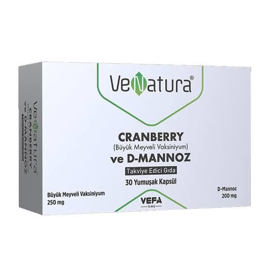 VeNatura Cranberry ve D-Mannoz 30 Kapsül