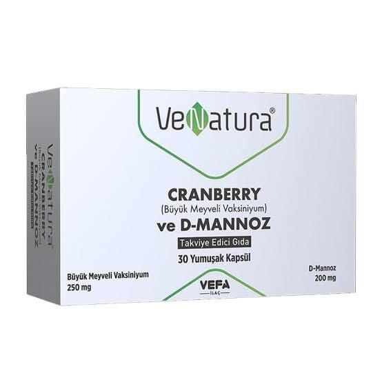 VeNatura Cranberry ve D-Mannoz 30 Kapsül