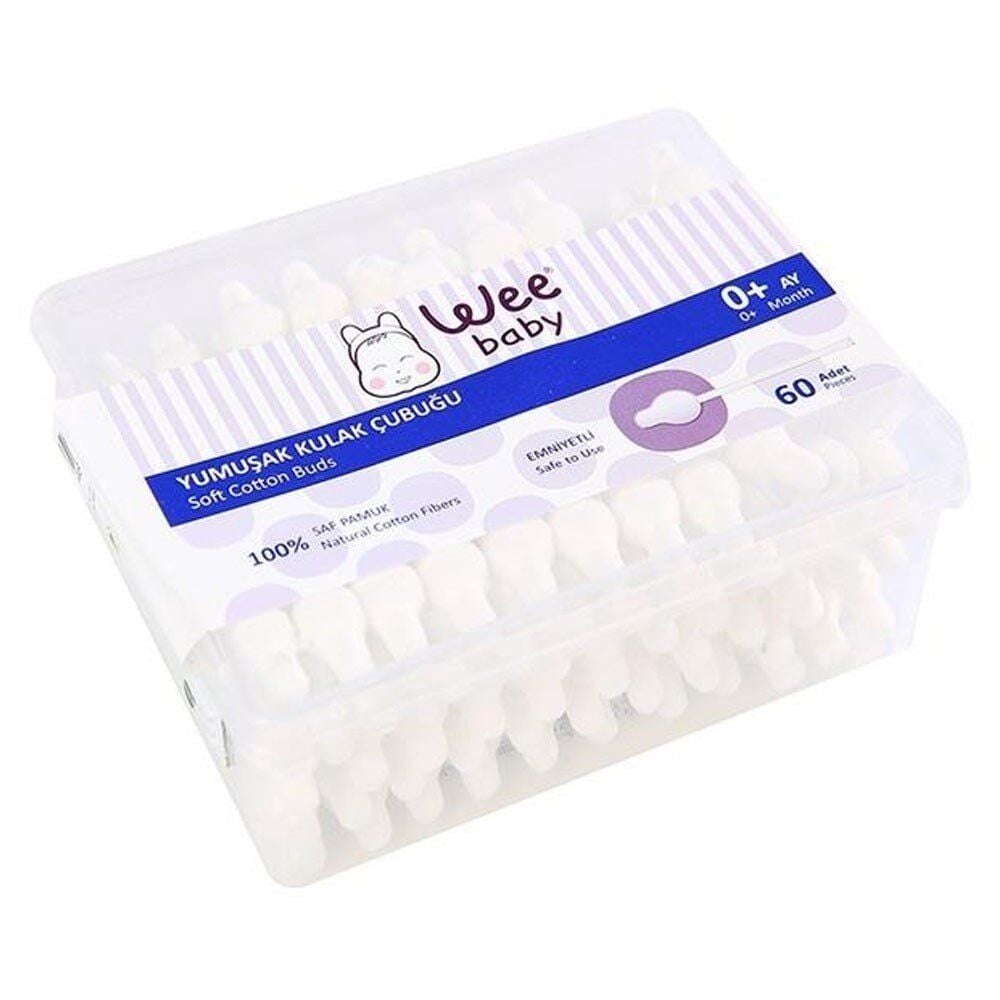 Wee Baby Yumuşak Kulak Çubuğu 60 lı Emniyetli 894