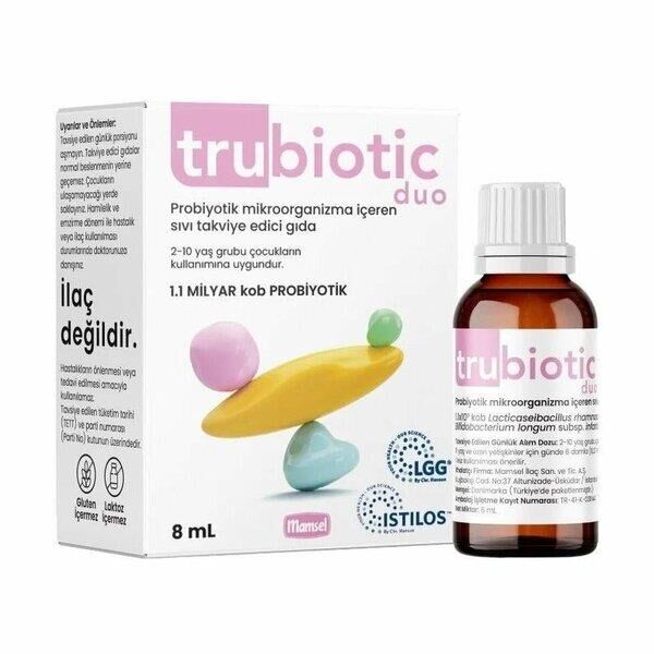 Trubiotic Duo Probiyotik Mikroorganizma İçeren Damla 8 ml