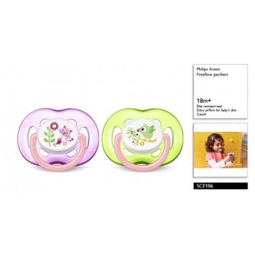 Avent Emzik 2li SCF186/25 Kiz 18+ Pembe