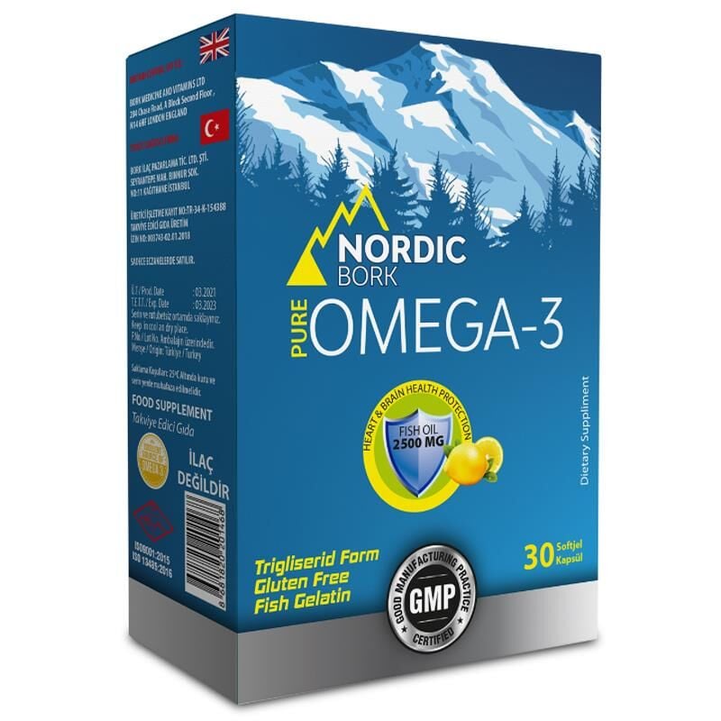 Nordic Bork Omega-3 30 Kapsül