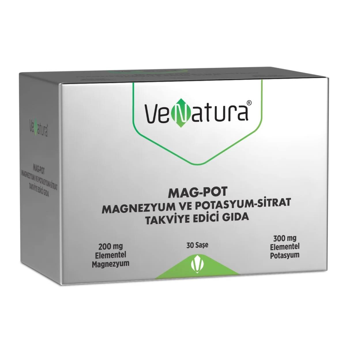 Venatura Mag-Pot Magnezyum Potasyum Sitrat 30 Saşe
