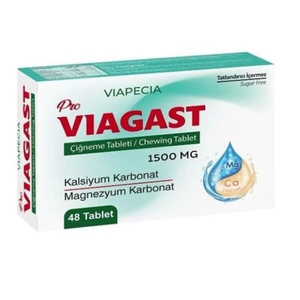 Viapecia Pro Viagast Çiğneme Tableti 48 Adet
