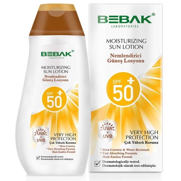 Bebak Nemlendirici Güneş Losyonu SPF50 200 ml