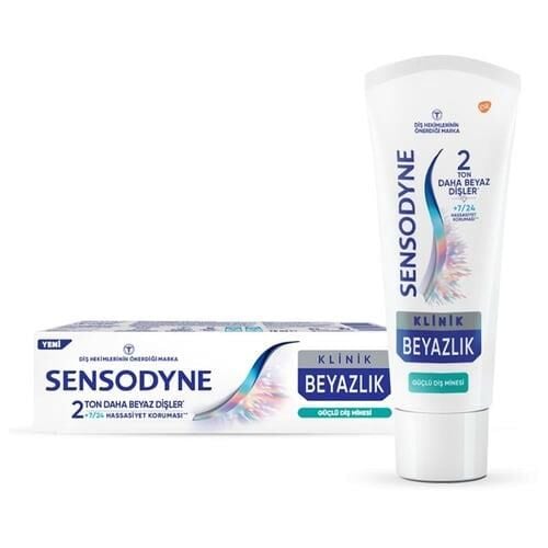 Sensodyne Klinik Beyazlık Güçlü Diş Minesi Diş Macunu 75ml