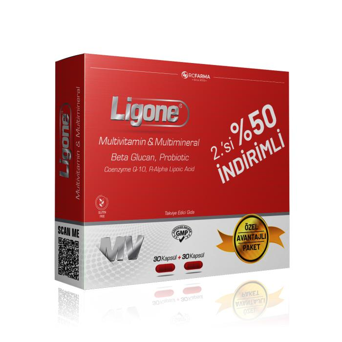 Ligone Multivitamin  30 Kapsül 2li Paket
