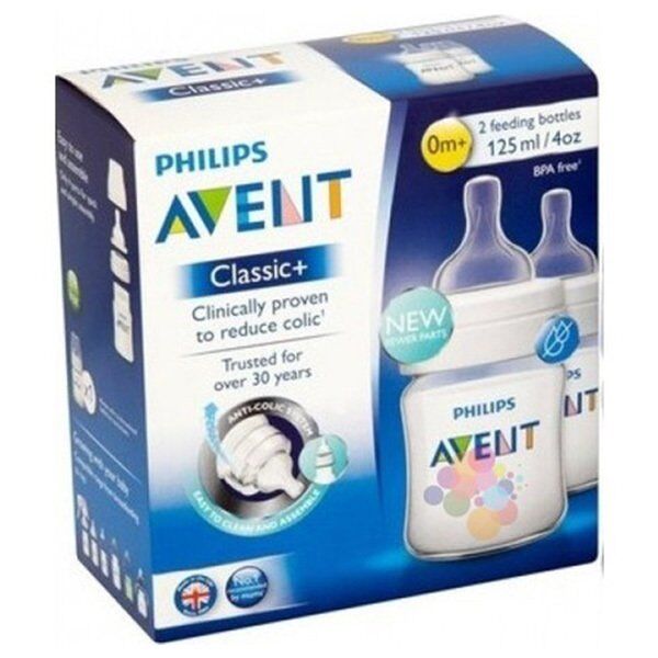 Avent Klasik + PP Biberon 125 2li Scf560/62